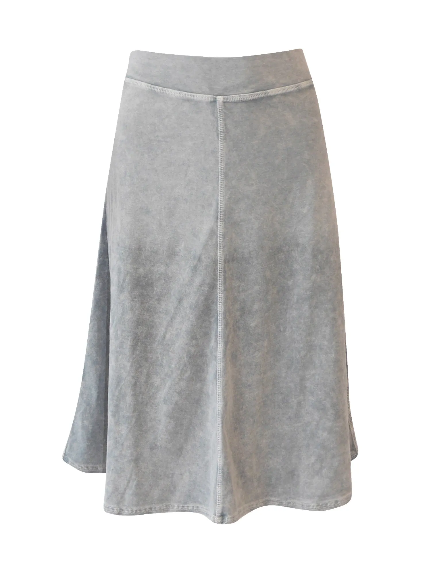 Hard Tail Flat Waist Knee Skirt B-145