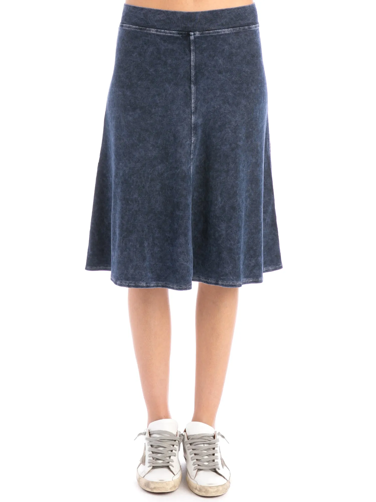Hard Tail Flat Waist Knee Skirt B-145