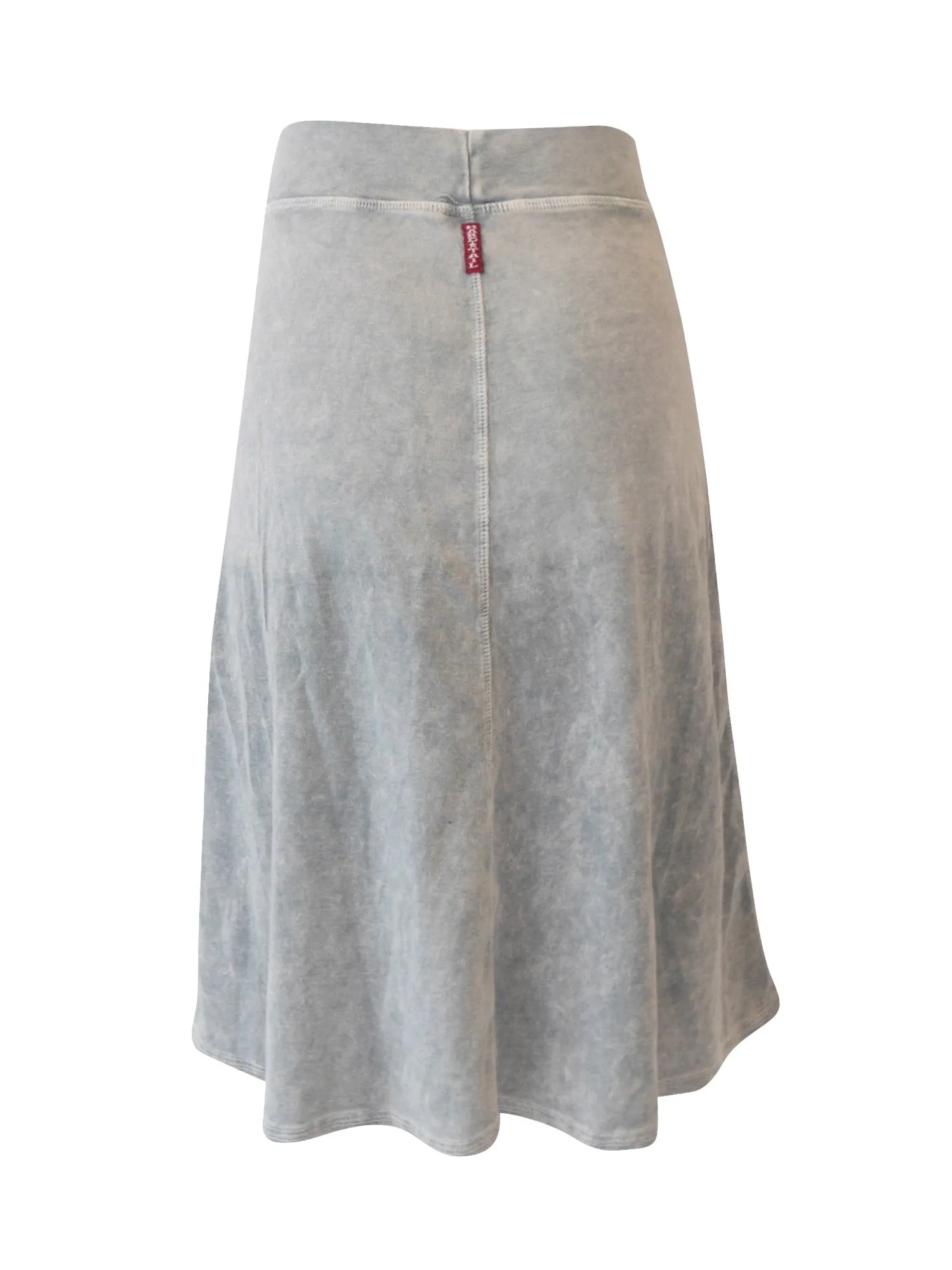 Hard Tail Flat Waist Knee Skirt B-145