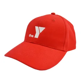 Y Heavy Brushed Cotton Cap - Red